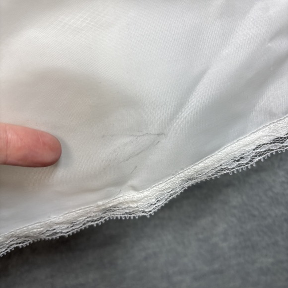 Vintage Crinoline Full Maxi Slip S/XS Petticoat White Bridal Layered Zipper - Picture 13 of 16